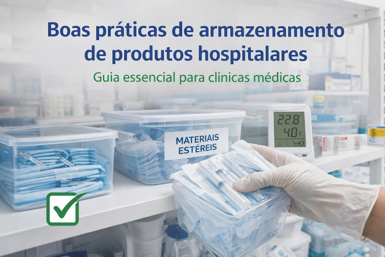 Boas práticas de armazenamento de produtos hospitalares em clínicas médicas